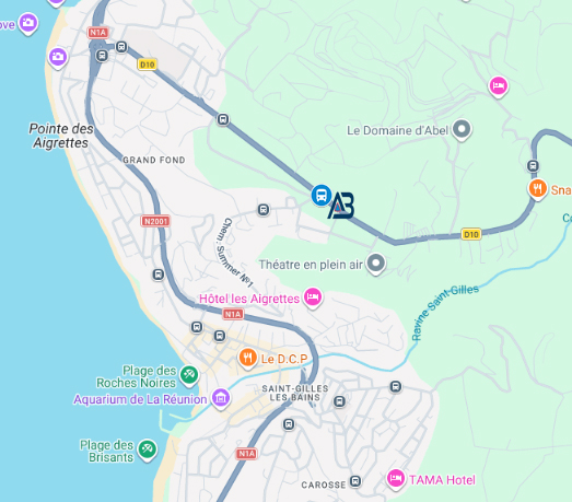Carte accès bilan de compétences Saint-Gilles-les-Bains La Réunion