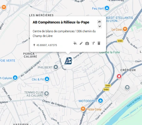 Bilan de compétences à Rillieux-la-Pape chemin du Champ de Lière secteur Crépieux