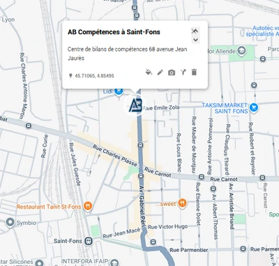 Bilan de compétences à Saint-Fons avenue Jean Jaurès dans le centre-ville