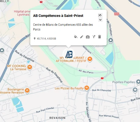 Bilan de compétences à Saint-Priest allée des Parcs au Parc Technologique