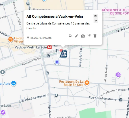 Bilan de compétences à Vaulx-en-Velin avenue des Canuts au Carré de Soie