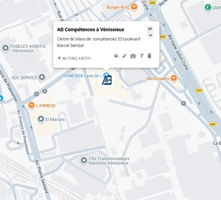 Bilan de compétences à Vénissieux boulevard Marcel Sembat près du métro Parilly